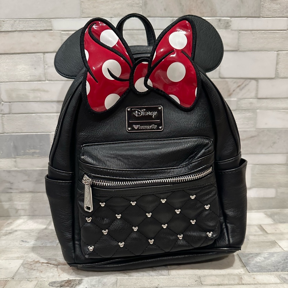 Disney Black and Red Minnie Mouse Backpack